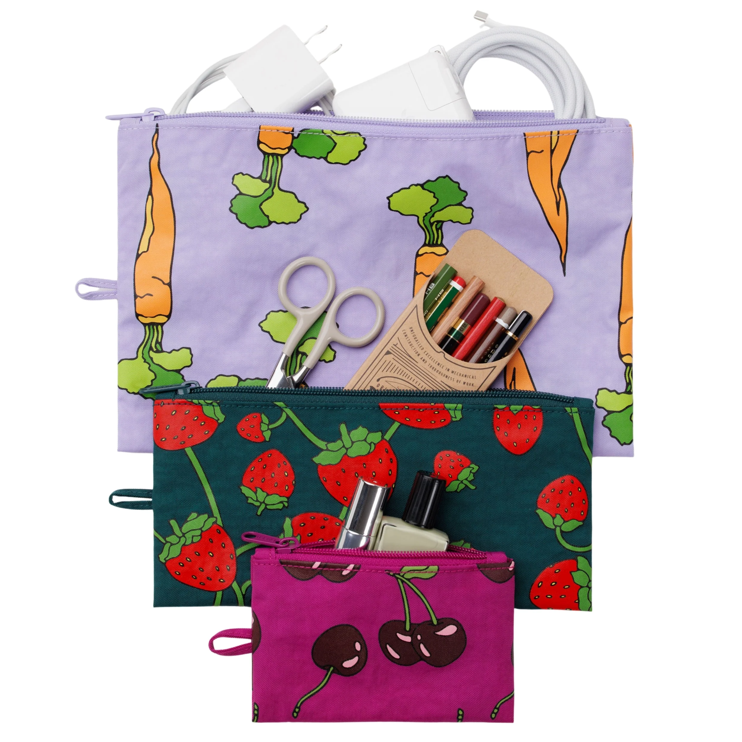 Baggu Flat Pouch Set - Image 2