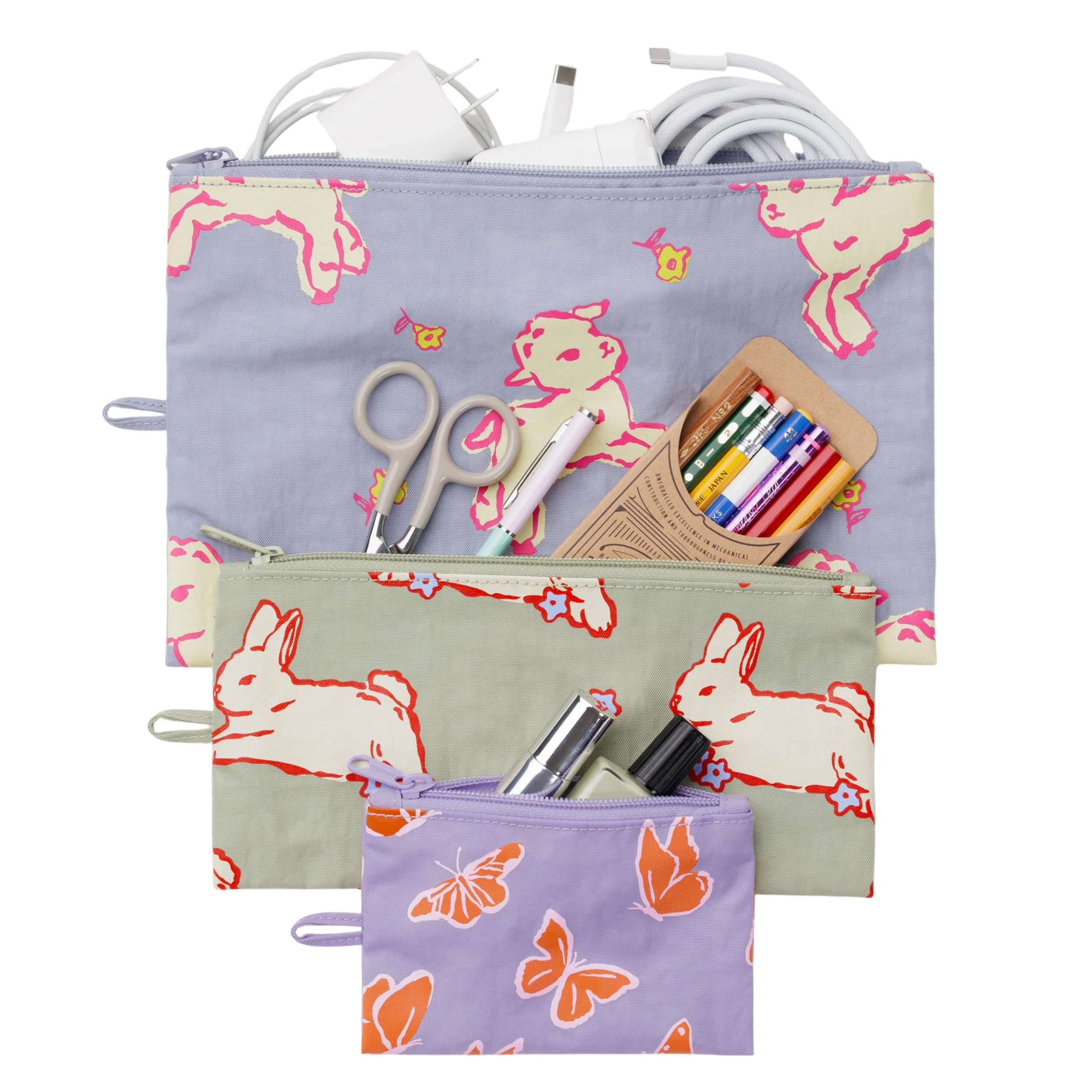 Baggu Flat Pouch Set - Image 2