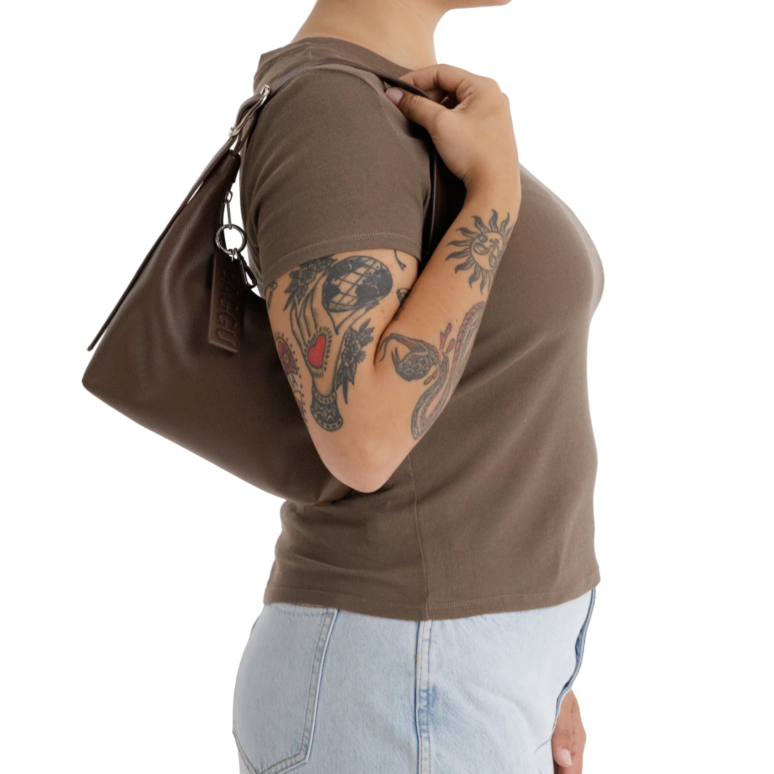 Baggu Mini Recycled Leather Shoulder Bag - Image 3