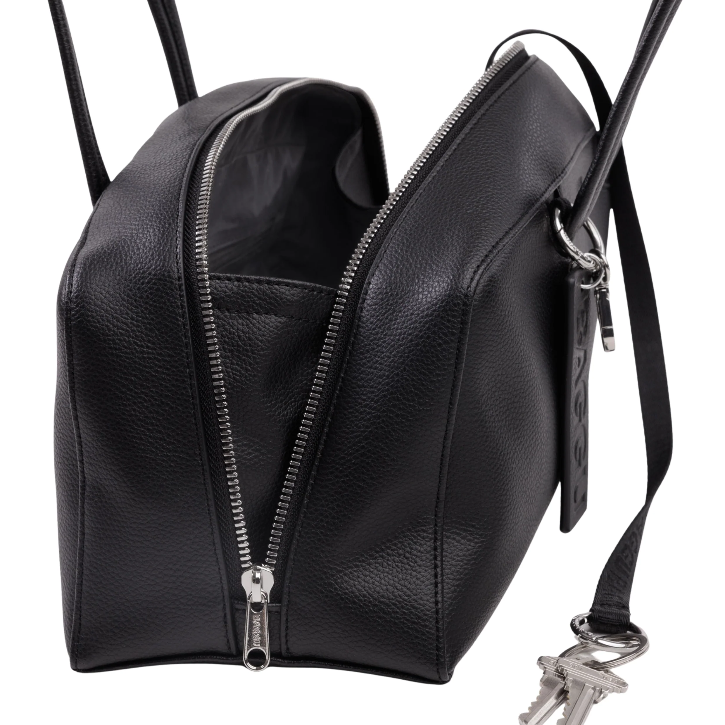 Baggu Recycled Leather Bowler Bag - Image 4