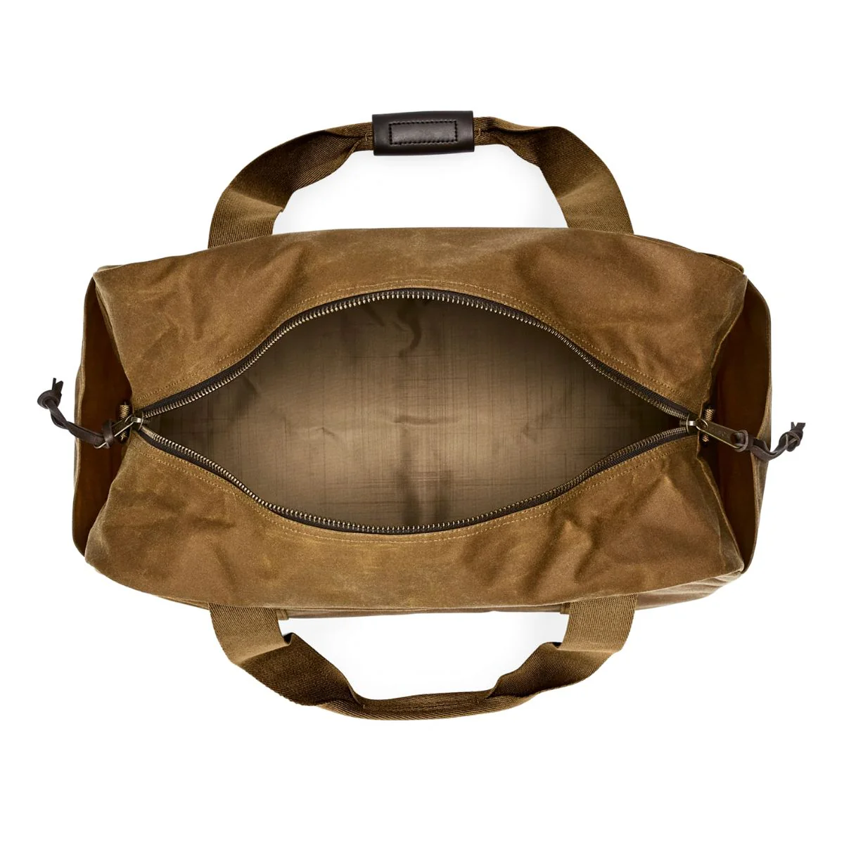 Filson Medium Tin Cloth Duffle Bag Dark Tan - Image 6