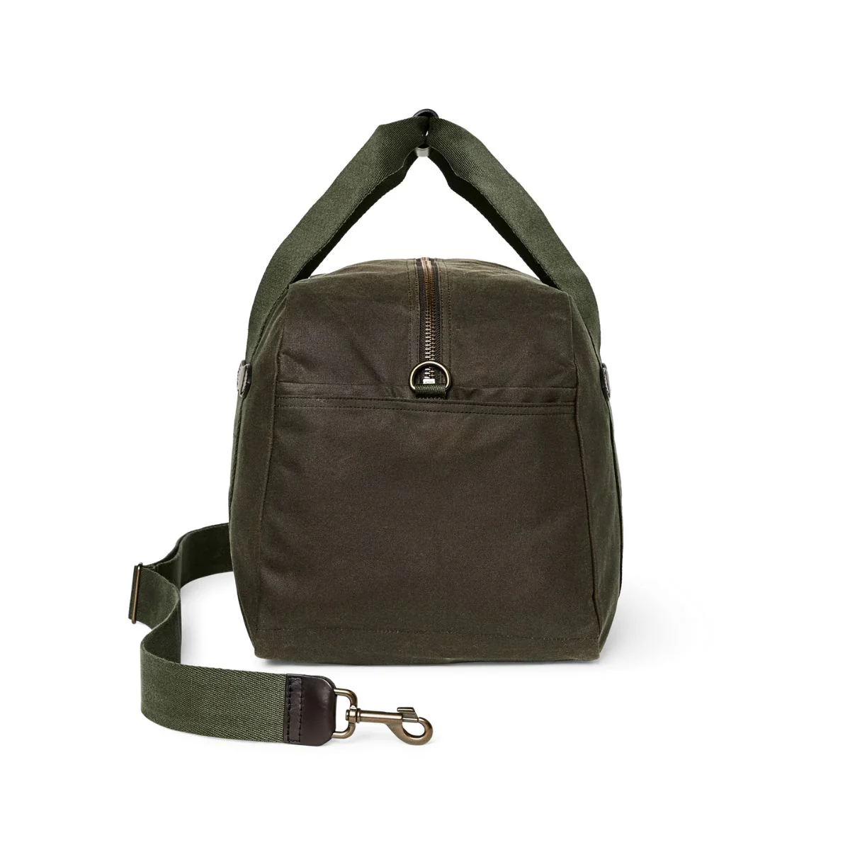 Filson Medium Tin Cloth Duffle Bag Otter Green - Image 5