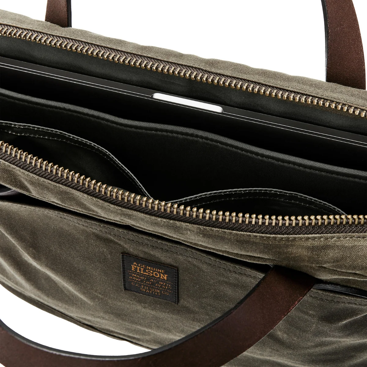 Filson Tin Cloth Compact Briefcase - Image 8