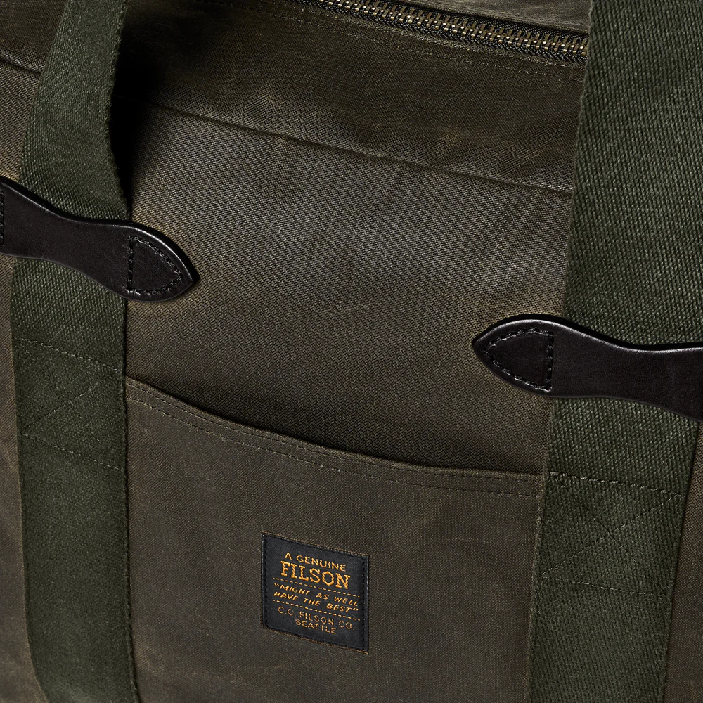 Filson Tin Cloth Zipper Tote Bag - Image 4