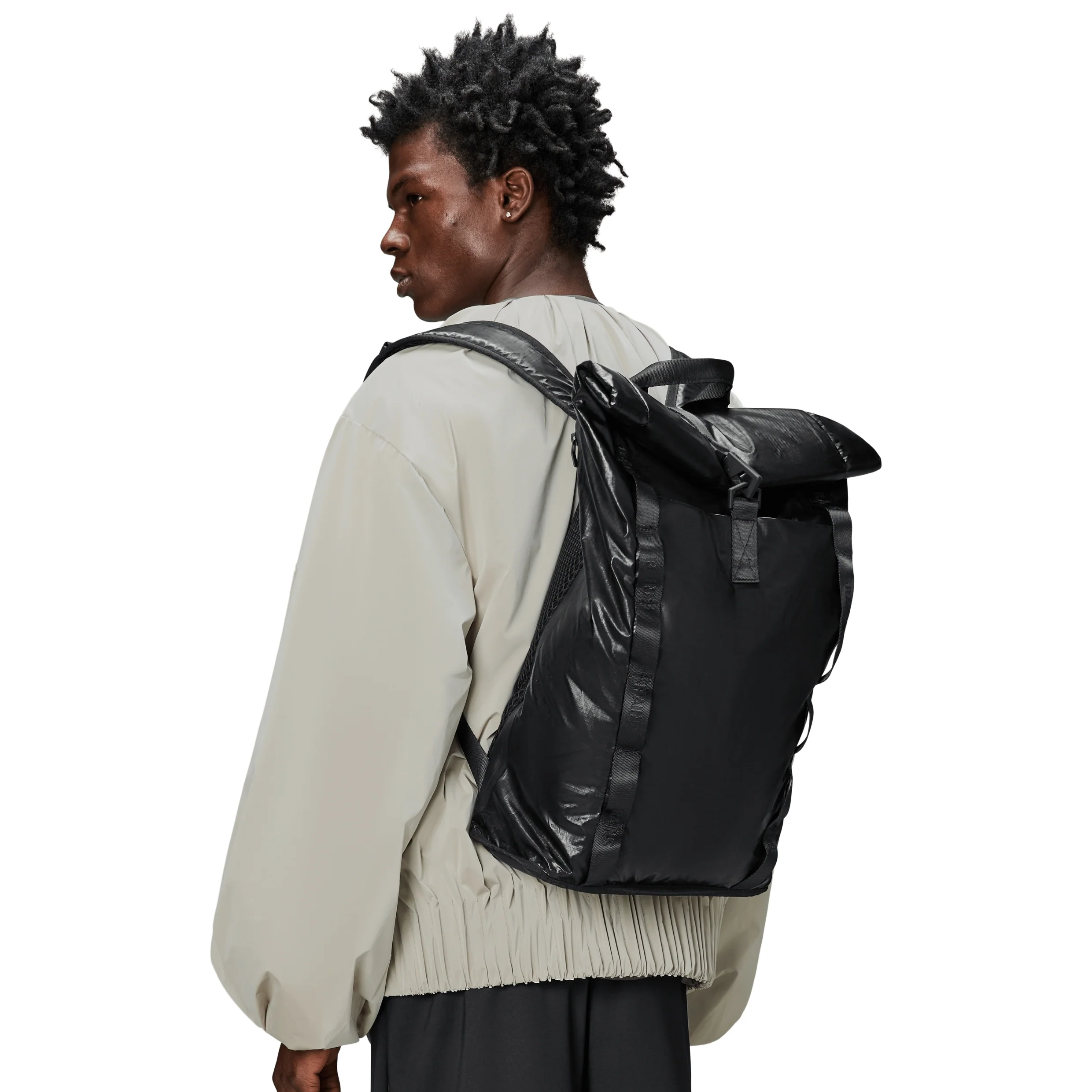 Rains Sibu Rolltop Rucksack - Image 4