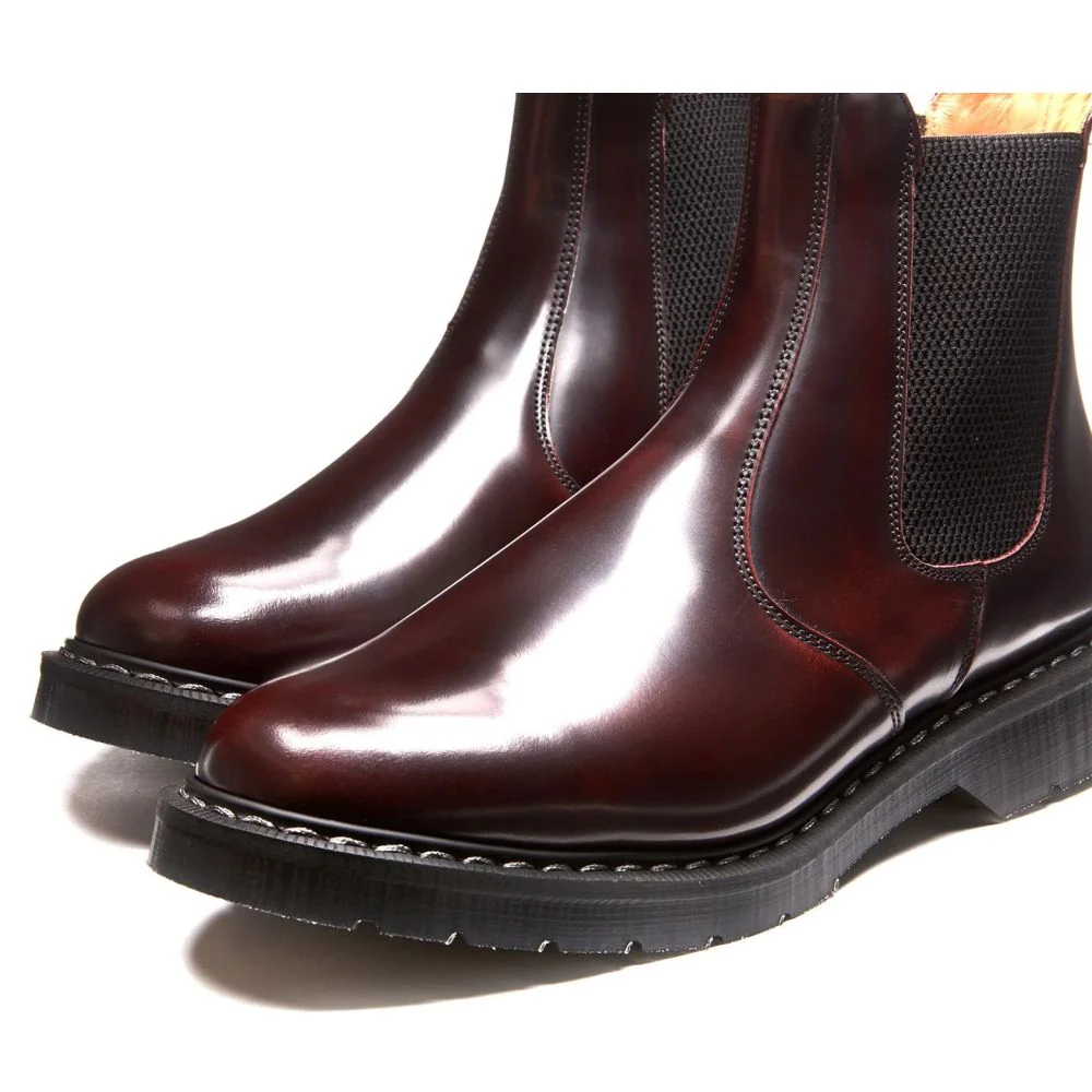 Solovair Dealer Boot in Burgundy Rub-Off - Image 3
