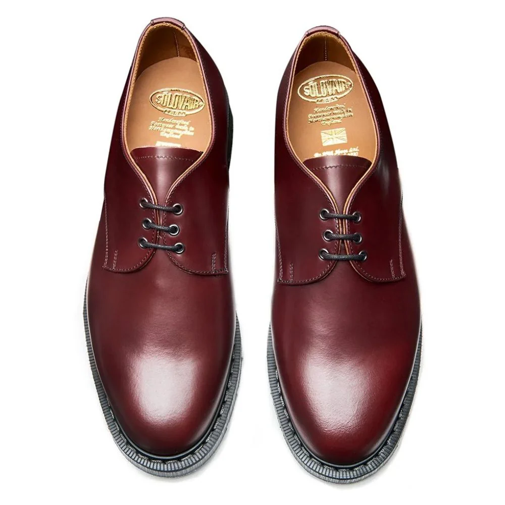 Solovair Gibson Shoe in Oxblood Hi-Shine - Image 3