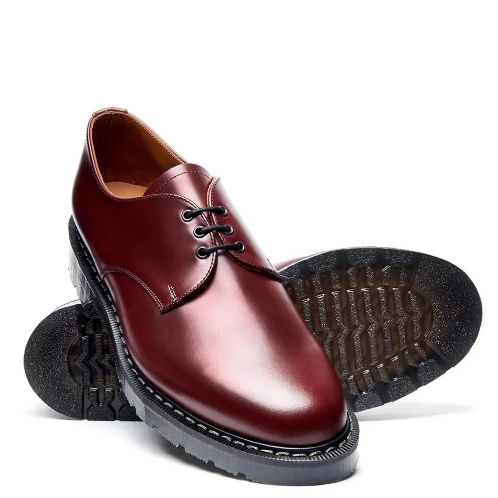 Solovair Gibson Shoe in Oxblood Hi-Shine - Image 4